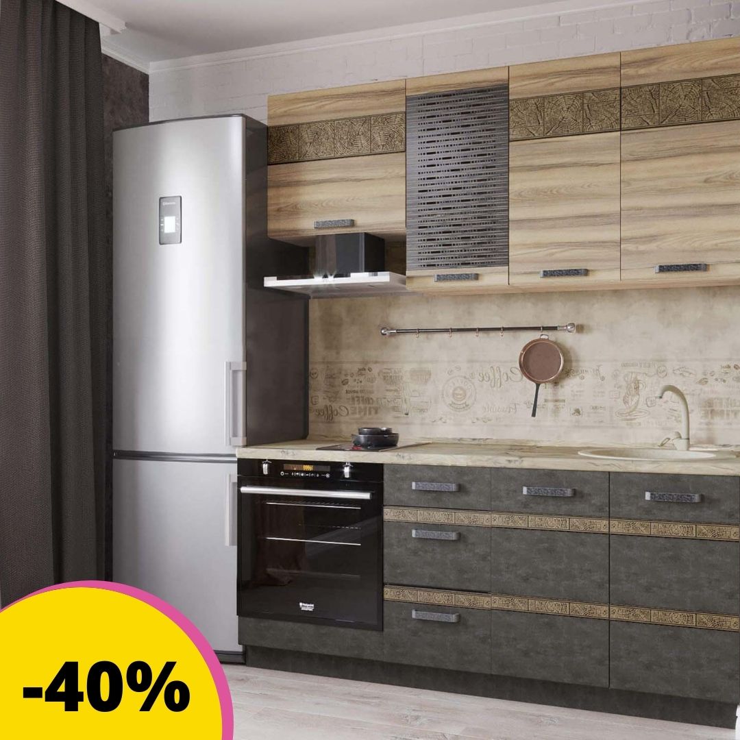 Кухонные гарнитуры со скидкой 40% на онлайн-заказ