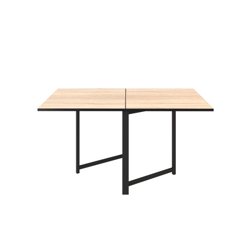 Стол журнальный раскладной Ст100.0 Дуб Сонома_Черный Муар прямо.jpg