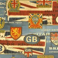 Ткань : Терможаккард Britannia flag